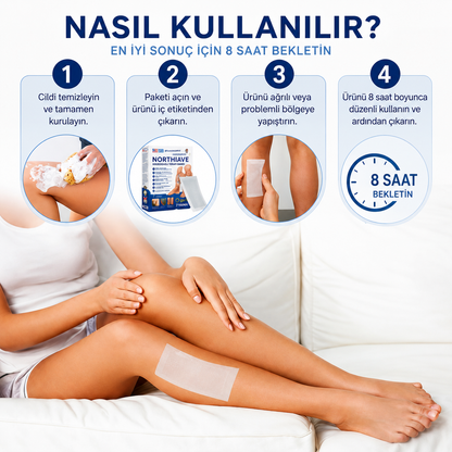 NORTHİAVE® DAMAR RAHATLATICI MİKROİĞNELİ TERAPİ BANDI